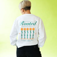 Rooted Plant Shop L/S T-Shirt Merchandise Rooted White SM