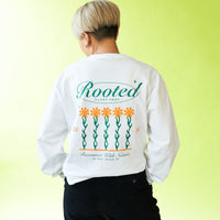 Rooted Plant Shop L/S T-Shirt Merchandise Rooted White SM 